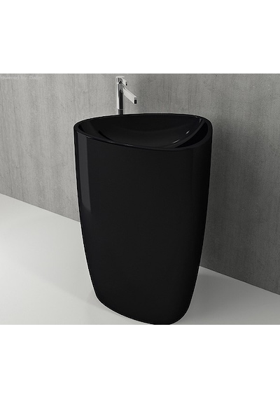 Bocchi Etna Monoblok Lavabo Parlak Siyah 1075-005-0125