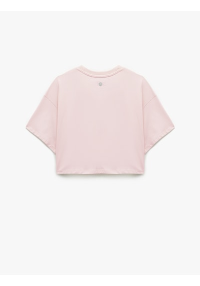 Koton Pamuklu Rahat Kesim Bisiklet Yaka Crop Spor Tişört Açık Pembe 5sak10284nk Pembe Koton Pamuklu Rahat Kesim Bisiklet Yaka Crop Spor Tişört Açık Pembe 5sak10284nk Pembe