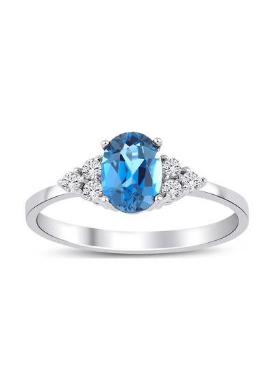 London Topaz Tektaş Pırlanta Yüzük Sarı