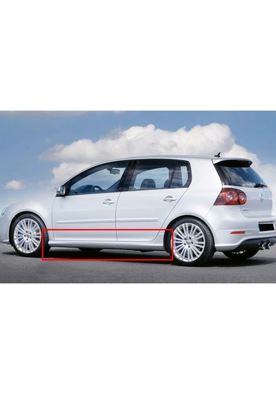 Vw Golf 5 Gtı Yan Marşpiyel Seti Mat Siyah Plastik 2 Adet 2003 2004 2005 2006 2007 2008 2009