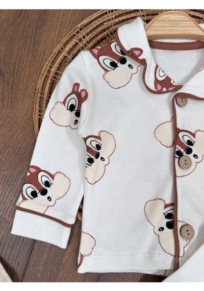 Bebek Ve Çocuk Mevsimlik Pijama Takımı 4bb2 Beyaz