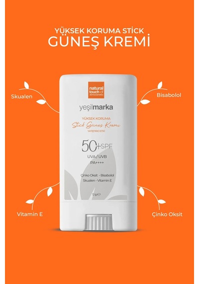 Sun Stick Güneş Kremi 50 Faktör Spf Yüz Güneş Kremi - Güneş Koruyucu - Bebek, Çocuk, Yetişkin