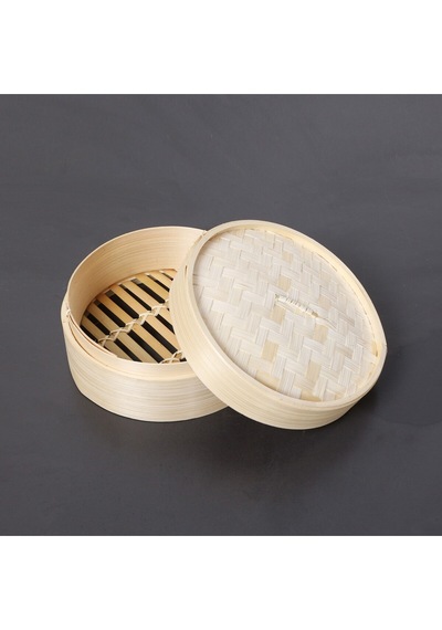 Dim-sum Bambu Buharda Pişirme Ve Saklama Kabı 18 Cm