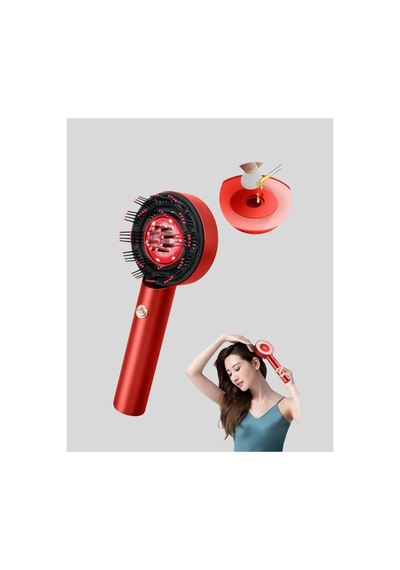 Kırmızı Işık Terapi Özellikli Saç Derisi Masaj Tarak Anti Dökülme - Hs08379355-8255