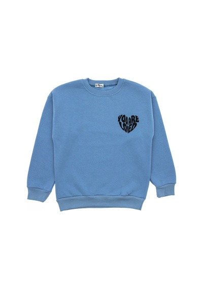 Kız Çocuk Sweatshirt 00082 Mavi