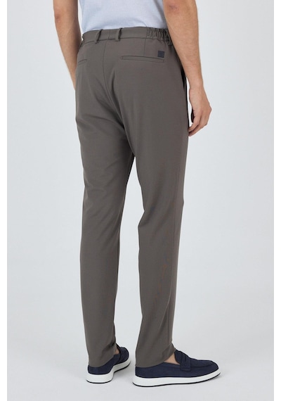 İmza Koyu Vizon Esnek Yandan Cepli Casual Slim Fit Jogger Pantolon 1003250162 Koyu Vizon