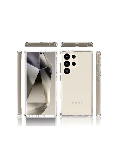 Ayrex Galaxy S24 Ultra İle Uyumlu 6.8 İnç Air Hybrid Darbe Emici Tpu + Pc Şeffaf Kılıf Diğer