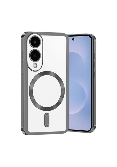 Samsung Galaxy S25 Edge Kross Magneticsafe Kapak - Titan Gri 0.2M-Çok Renkli