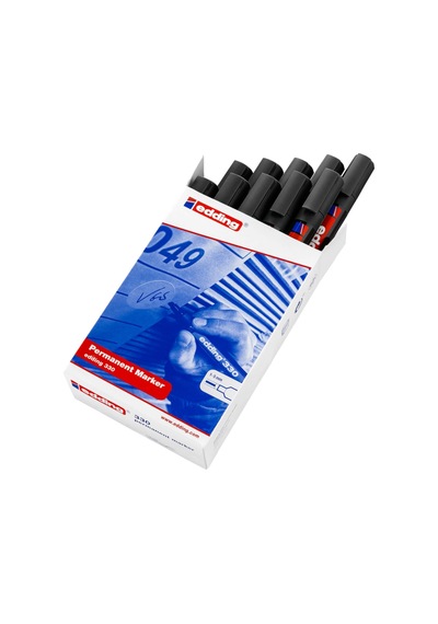 330 Permanent Markör Kalem Yeniden Doldurulabilir 1-5mm Siyah 10 Lu Paket
