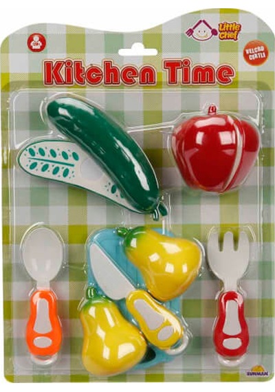 Sunman Oyuncak Little Chef Kesme Tahtalı Sebze Ve Meyve Seti 10 Parça
