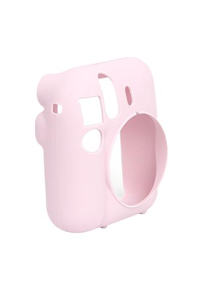 Fujifilm Instax Mini 12 Fotoğraf Makinesi + 20'li Film + Kıskaçlı Resim Standı + Silikon Kılıf Seti Pembe