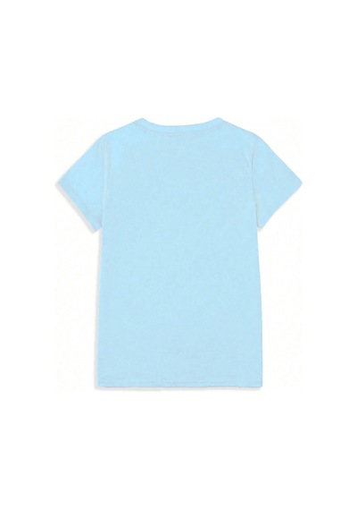 Uyguntarz Unisex Sevimli Kedi Patili Kalp Tasarım Basklı Tshirt Bebe Mavisi Uyguntarz Unisex Sevimli Kedi Patili Kalp Tasarım Basklı Tshirt Bebe Mavisi