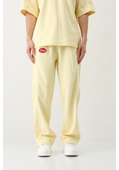 Oversize Baskılı Eşofman Takım V90-21 Sarı