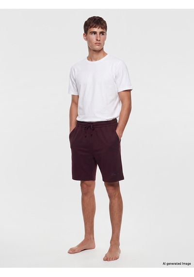 Lc Waikiki Lc Waıkıkı Mürdüm Slim Fit Erkek Şort