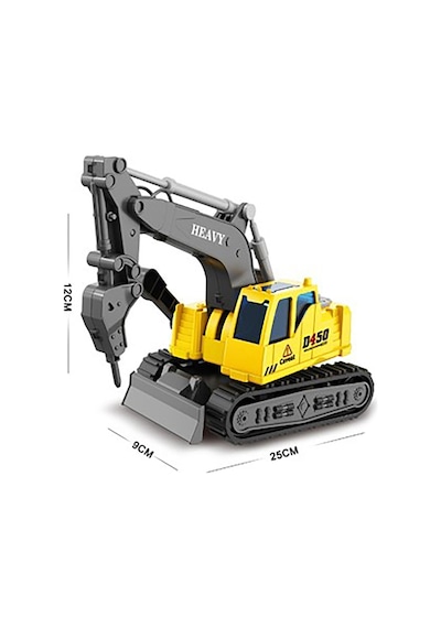 M Toys Oyuncak Işıklı Sesli İş Makinesi 2929-11756 - 8 Adet Tarı