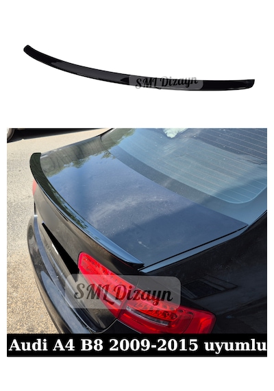 Audi A4 B8 Spoiler Spoyler Parlak Siyah 2009-2015