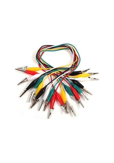 Kablosu Seti Renkli Timsah Kelepçeli Multimetre Bağlantı Kabloları Pvc Kaplama Elektronik Devre Testi Multimetre Mot