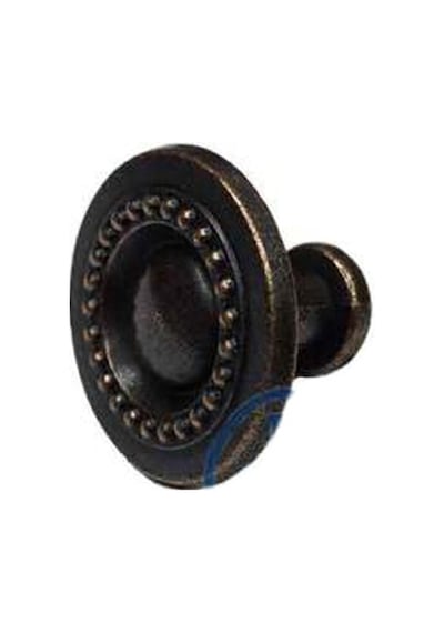 Dekoratif Zamak Düğme - 23x23mm, Eskitme, 1 Adet