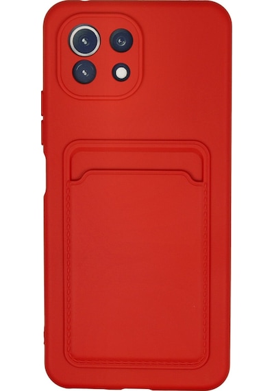 Mi 11 Lite Kılıf Kelvin Kartvizitli Silikon - Kırmızı Bzsxx00 1