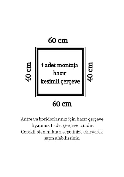 Boyanabilir Dekoratif Hazır Çerçeve Antre Ve Koridor Çerçevesi 2,5 Cm Çıta