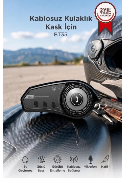Özel Seri İntercom Şehir İçi İletişim Bluetooth Motosiklet Kask Kulaklığı Bt35