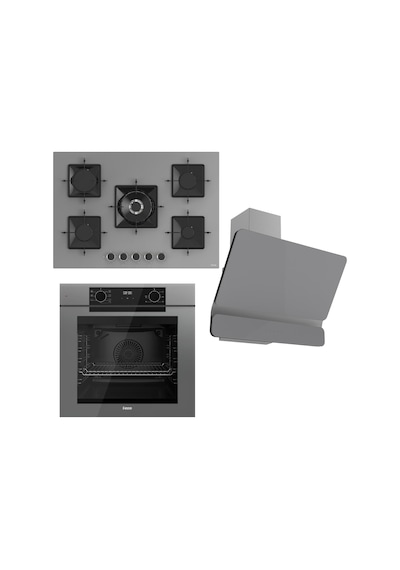 Ferre Fryart Serisi Gri Ankastre Set SS038 - QEP63CPR - D082