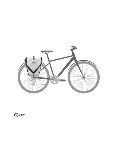 Ortlieb F5300 Back-roller Arka Bisiklet Çanta 40l Beyaz-siyah Ql2.1