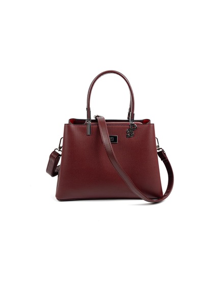 Silver Polo Sp1098 Kadın El Çantası Düz Bordo-bordo