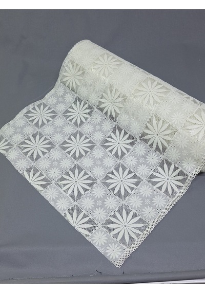 Pvc Küpür Dantel Raf Ve Dolap Örtüsü Runner Beyaz Kprhp014w 50 X 400