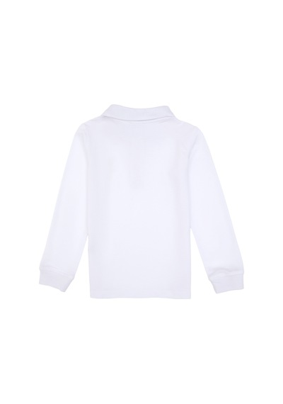 U.S. Polo Assn. Erkek Çocuk Beyaz Basic Polo Yaka Sweatshirt 50307821-VR013