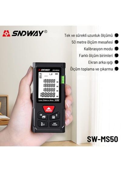 Sndway Sw-ms50 Başlangıç Serisi 50 Mt Lazermetre