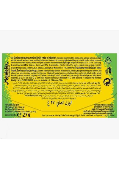 First Sour Patch Kids Lime Misket Limonu Aromalı Şekersiz Sakız 27 G - 3'lü Paket