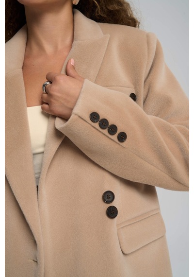 Mai Studios Co. Runa Oversize Bej Blazer Bej