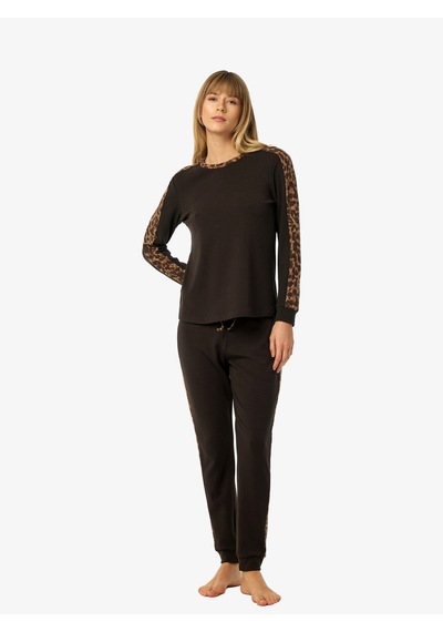 Blackspade Kadın Termal Pijama Takımı 52227 - Kahverengi