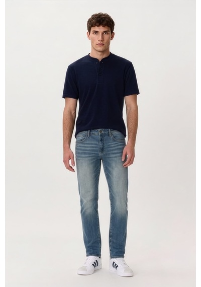 Banny Jeans Erkek Boru Paça Jean Pantolon Mavi 27