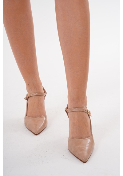 Kadın Topuklu Stiletto Ayakkabı Vizon
