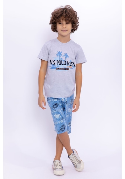 U.S. Polo Assn.  Palm Beach Polo Karmelanj Erkek Çocuk Kapri Takım