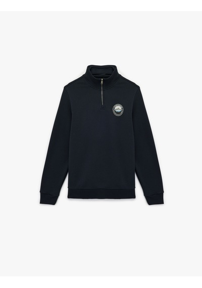 Koton Şardonlu Uzun Kollu Baskılı Yarım Fermuarlı Sweatshirt Lacivert 6wam70036mk Lacivert Koton Şardonlu Uzun Kollu Baskılı Yarım Fermuarlı Sweatshirt Lacivert 6wam70036mk Lacivert