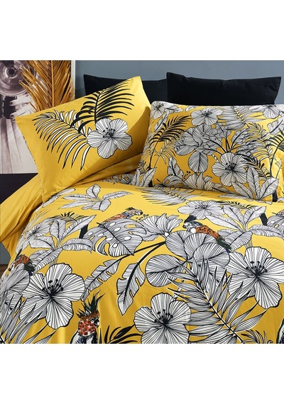 Coté Blanc Peroquet %100 Pamuk Tek Kişilik Nevresim Takımı