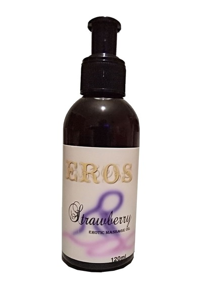 Eros Msgo Eros Massage 120 Ml Oil Strawberry Aromatik Çilekli Erottic Masaj Yağı Büyük Bay Bayan Kullanım