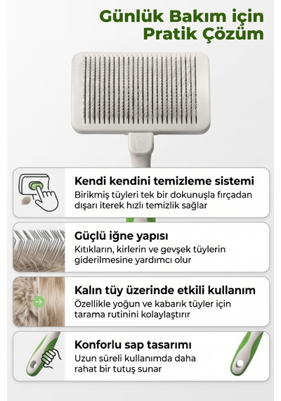 Andis Kendi Kendini Temizleyen Kedi/köpek Tüy Fırçası
