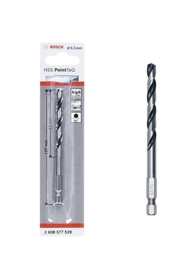 Pointteq Altıgen Şaftlı Hss Matkap Ucu 6,5 Mm - Ybve-703785