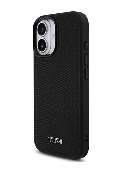 Apple Uyumlu iPhone 17  Kılıf Tumı M-safe Şarj Özellikli Deri Noktalı Dizayn Kapak Siyah Siyah