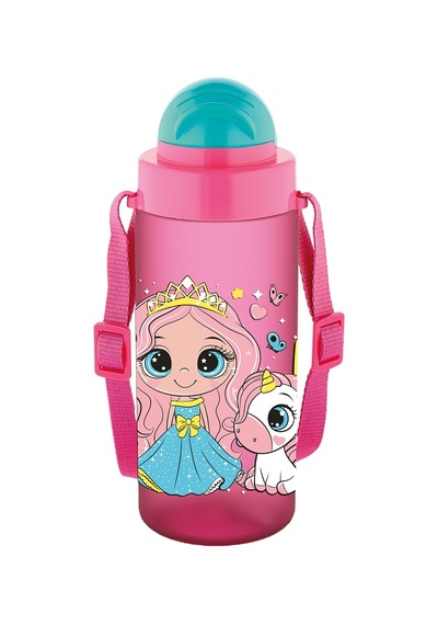 Noki Kıds Su Matarası Tritan Pipetli Kapak 500 Ml Pembe