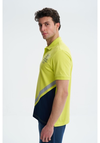AR-MA Arma Erkek Regular Fit Likralı Pike Polo Yaka Tişört Y27374308501 Yeşil