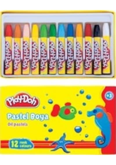 Play Doh 12 Renk Pastel Boya Karton Kutu