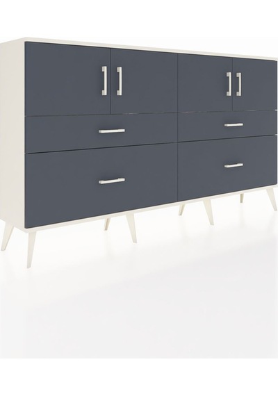 Arges Konsol 2 Raflı 4 Çekmeceli 4 Kapaklı 176x30x99 Aytaşı-antra Aytaşı-antrasit Arges Konsol 2 Raflı 4 Çekmeceli 4 Kapaklı 176x30x99 Aytaşı-antra Aytaşı-antrasit