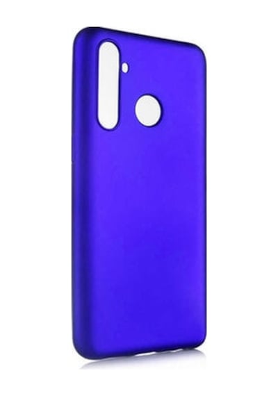 Realme 5 Pro Kılıf Esnek Yapılı İnce Slim Silikon Kapak Ryc/premier Lacivert