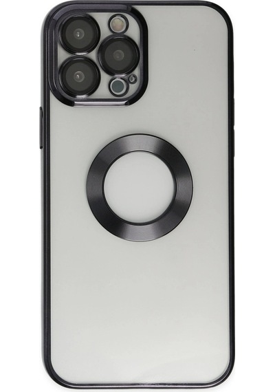 Apple Uyumlu iPhone 13 Pro Max Kılıf Slot Silikon Siyah/