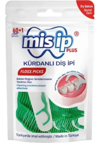 Misip Kürdanlı Diş İpi Plus 60+1